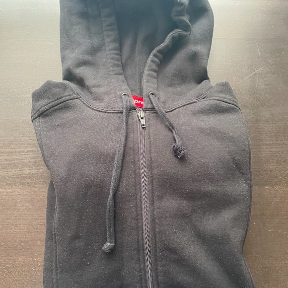 Supreme Hoodie Colorblock Black SIze Medium Zip Up - Picture 4 of 5